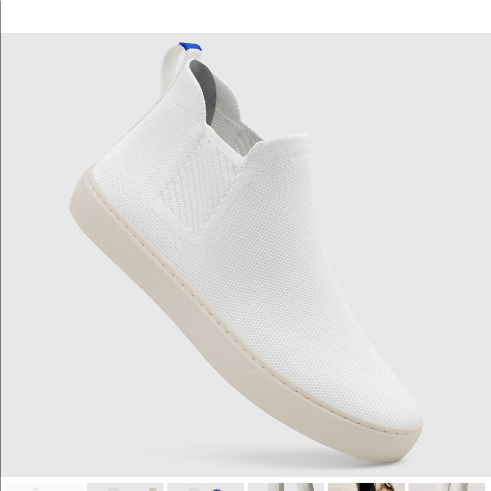 Rothy’s Chelsea Bright White Size 7 Bootie/Sneaker